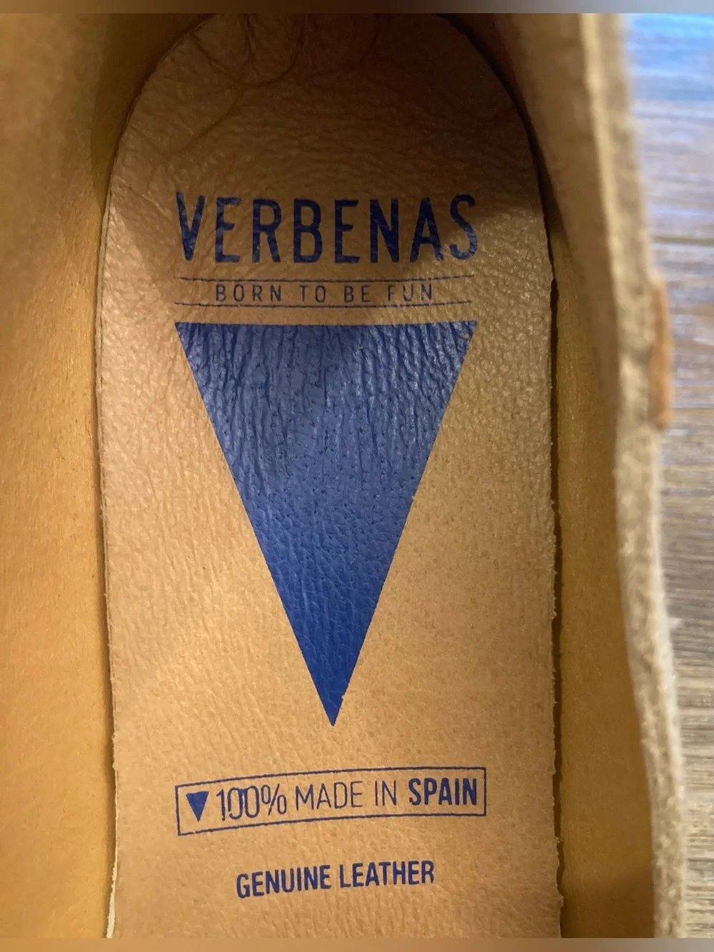 NWOT Verbenas Women’s Leather Espadrille Wedge Shoes